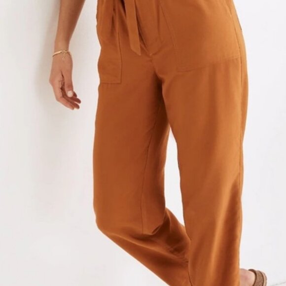 Size L Madewell Paperbag Lightweight Pants - Picture 2 of 16